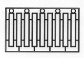 заборная металлическая решетка №34