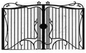 металлические ворота №17